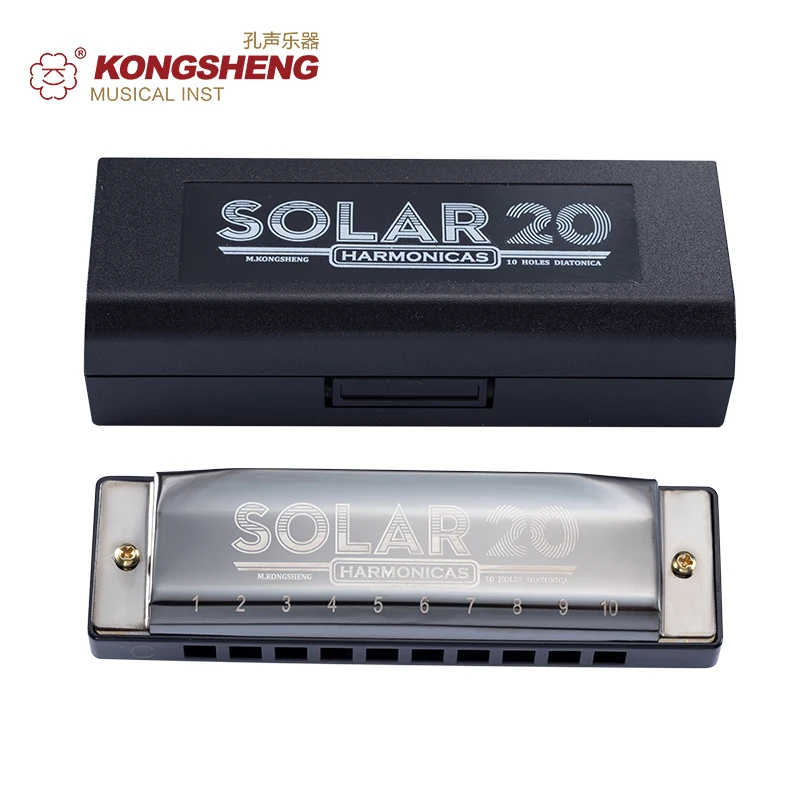 Губная гармошка KONGSHENG диатоническая, с 10 отверстиями, для начинающих