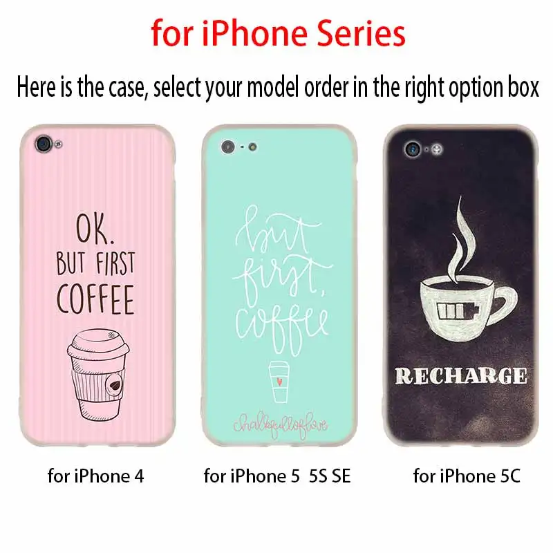 Ok But First Coffee Soft Silicone Case For iPhone 13 11 12 Pro X XS Max XR 6 6S 7 8 Plus SE Mini Cover | Мобильные телефоны и