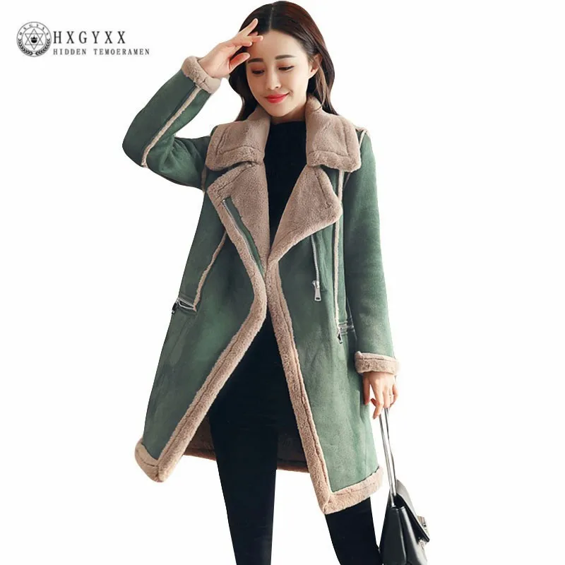 2020 зимняя замшевая кожаная куртка женское теплое пальто из овечьей шерсти