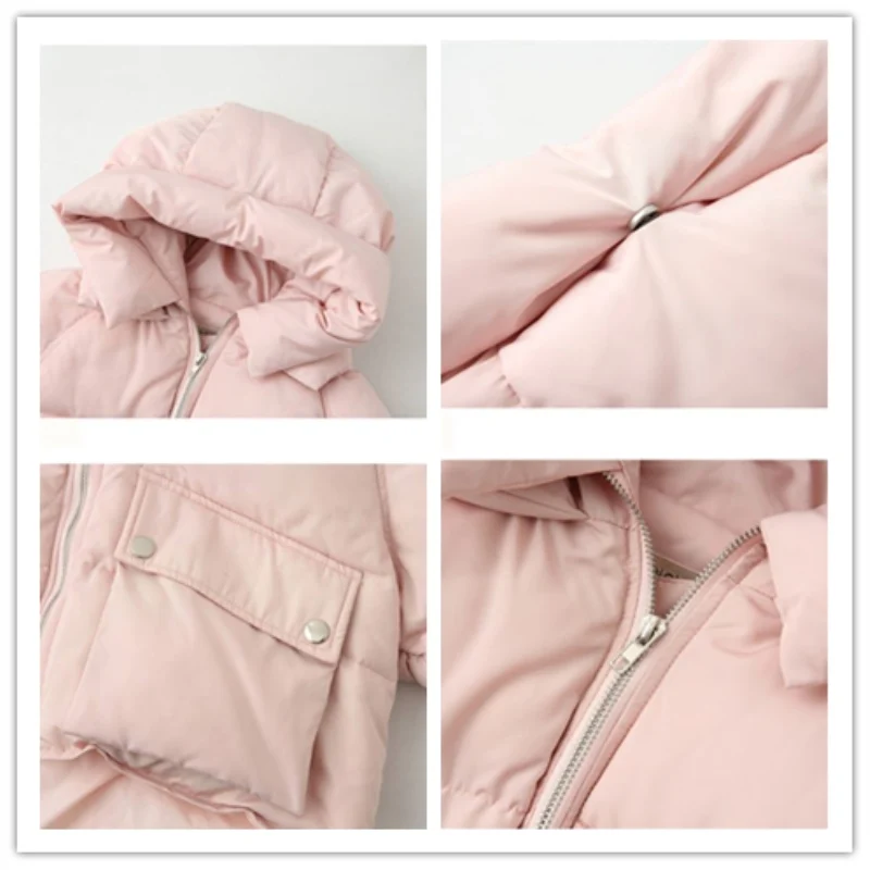 

2019 New Hot Europe solid Short Hooded Thicken Large Size Winter Jacket Women Fashion Trendy Warmth Slim Cotton Coat Parka CW054