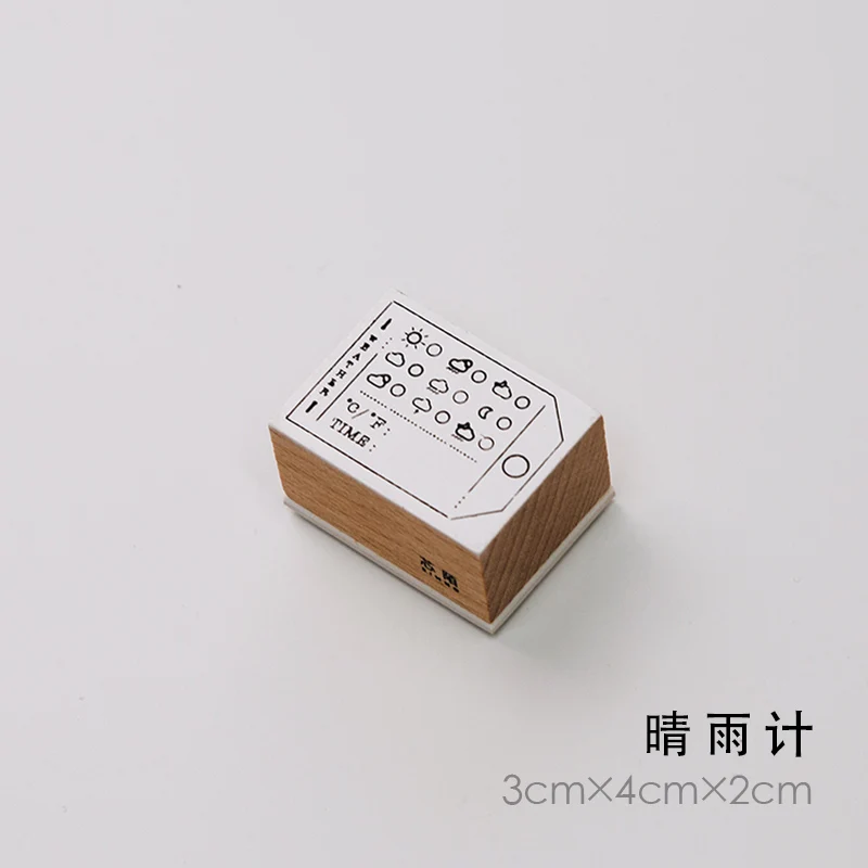 Винтажный планировщик seriesReturn home \ Notes \ Letters \ Raining rains \ ежедневные занятия \ Time decoration stamp студенческие деревянные и резиновые штампы - Цвет: see chart