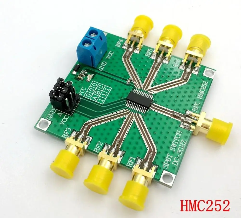DYKB HMC252 DC 3 GHz RF неотражающий SP6T переключатель однополюсный шестиуровневый для