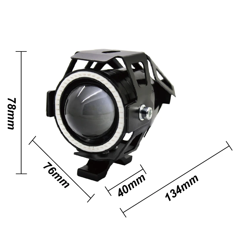 2 шт./лот фары для мотоцикла SUNKIA U7 CREE Chip 125 Вт фара 3000LM угол обзора глаз + глаза