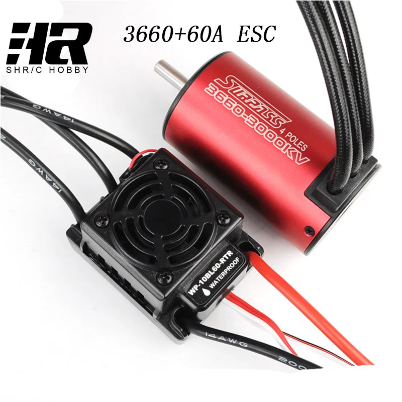 RC автомобиль 1:10 3660 мотор обновления водостойкий 3650 3800KV бесщеточный с 60A