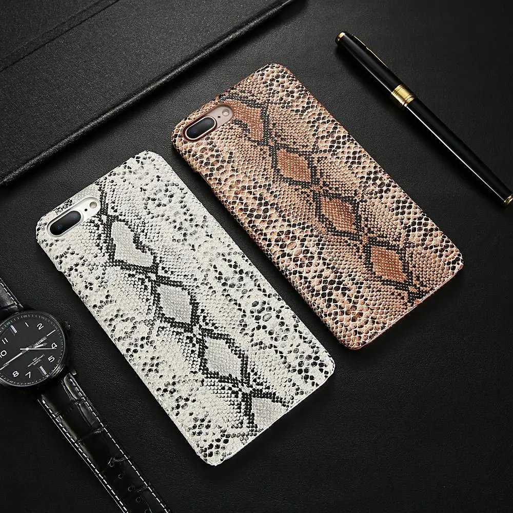 Чехол для телефона KISSCASE со змеиным узором iphone 7 8 6s Plus чехол X XS MAX жесткий из ПК |