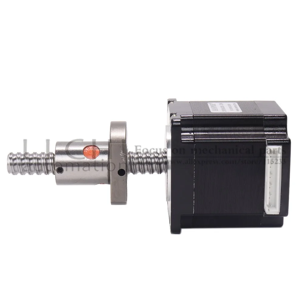 Nema 23 шаговый двигатель 150 мм 250 350 4 контактный 56 23hs5628S с шариковым винтом для