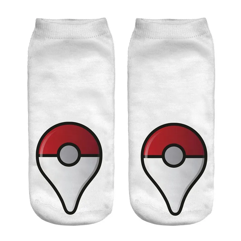 ZHBSLWT Pokemon Новое поступление Kawaii женские носки Харадзюку 3D принты носки для отдыха Пикачу Новинка Короткие милые носки