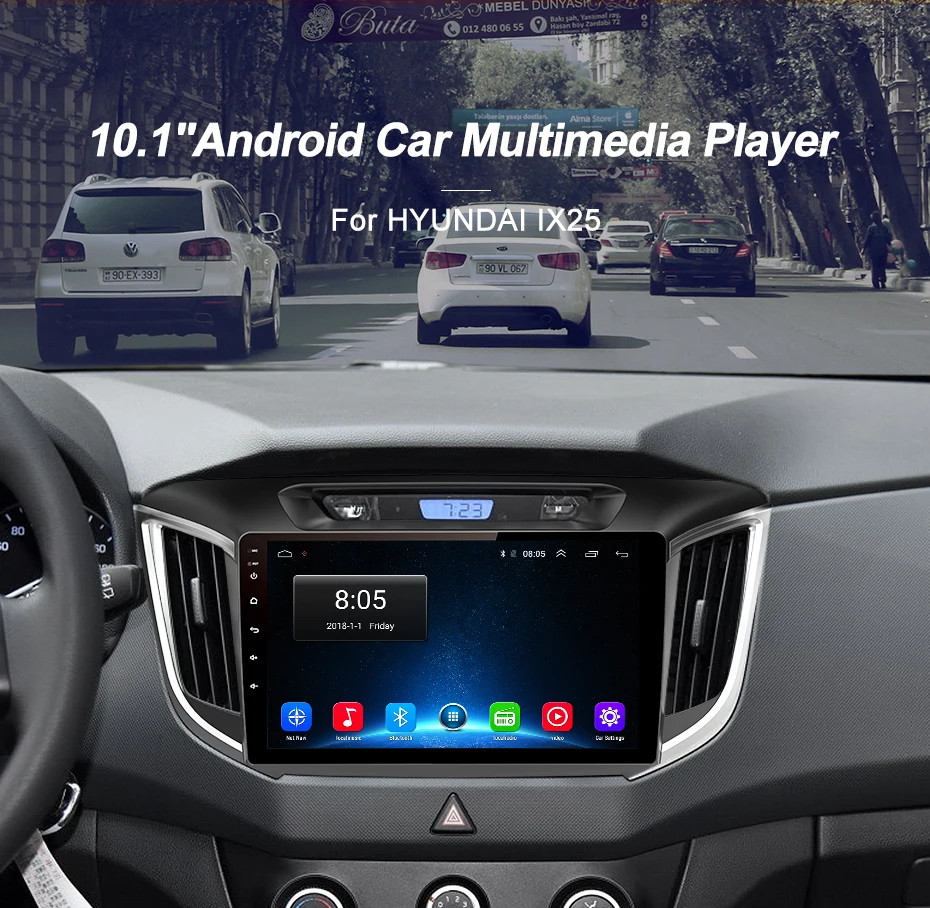 Junsun 2G+ 3 2G Android 8,1 4G Автомобильный dvd Радио мультимедийный плеер gps навигация для hyundai ix25 creta- 2din стерео хедуни