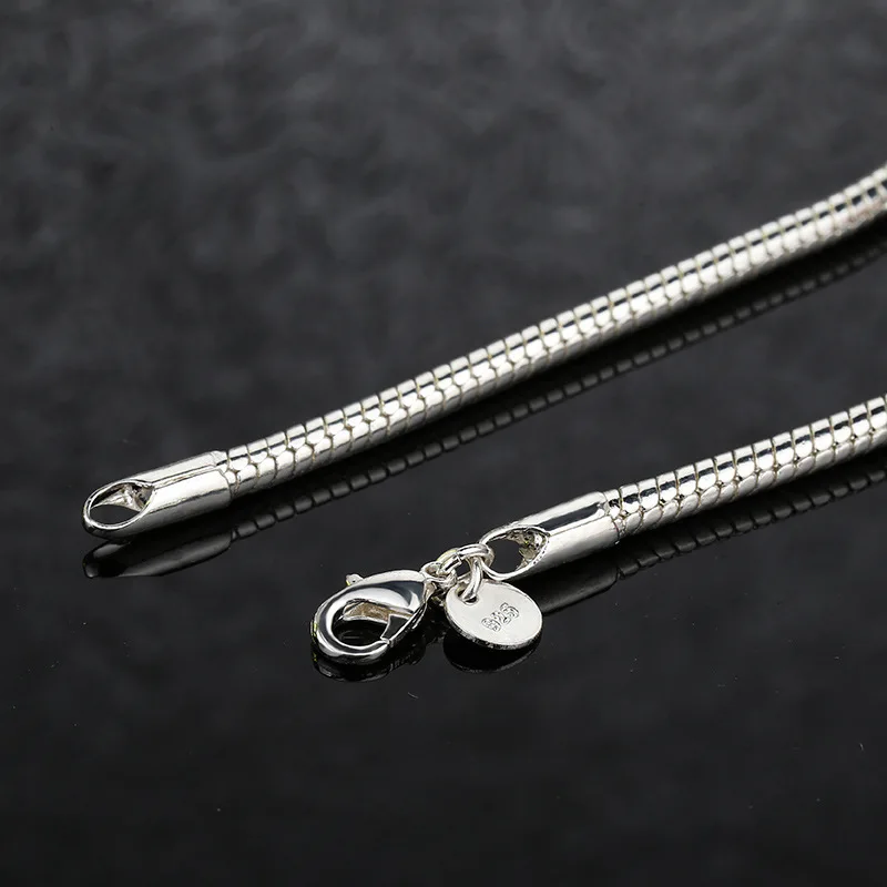 Женский серебряный браслет 3 мм 20 см | Украшения и аксессуары