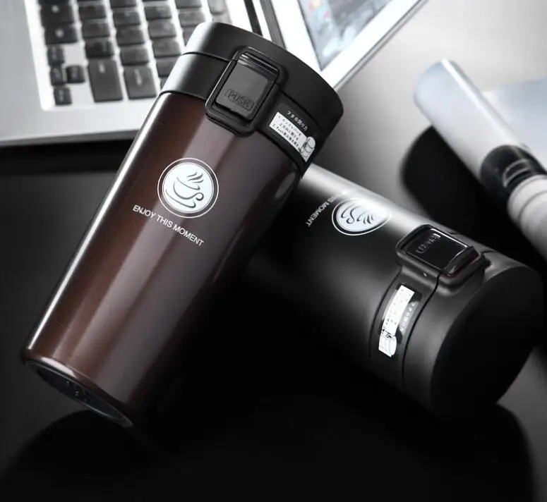 20шт. двойных вакуумных фляг из нержавеющей стали 380мл Автомобильная термокружка для кофе и чая путешествия