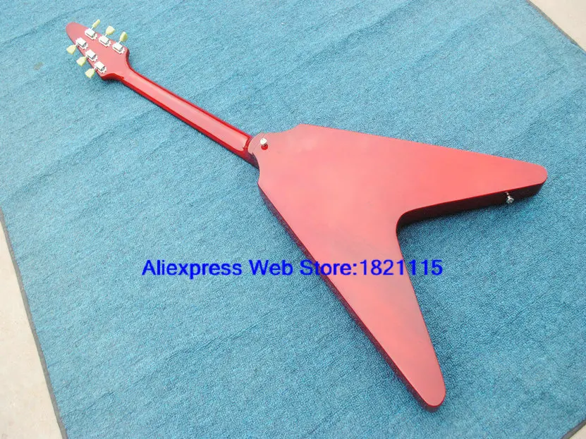 Красный Custom Shop Электрогитары палисандр гриф OEM Китай Гитары | Спорт и развлечения