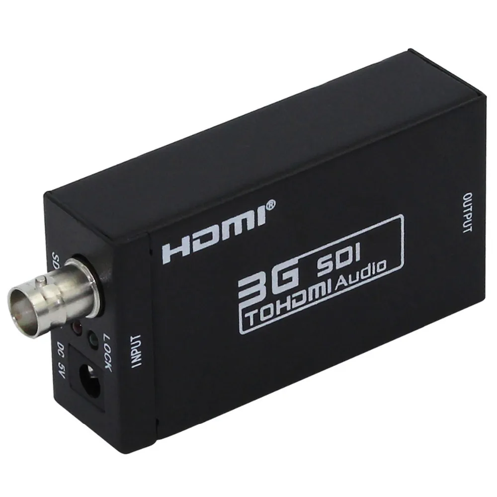 3G HD SDI to HDMI Audio Converter Adapter for Camera Monitor with 5V power adapter