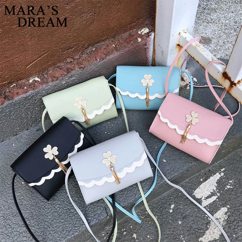 Новая летняя однотонная сумка Mara's Dream маленькая с цветочным декором и