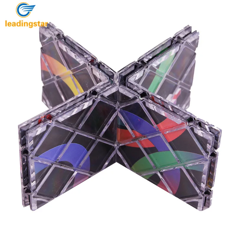 

RCtown Lingao 8 Panels Puzzle Cube Magic Folding Puzzle Cubes Twisty Classic Toys For children Professional Magic zk30