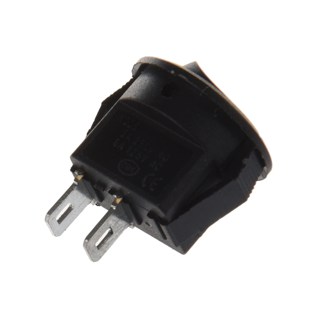 10pcsx AC 3A/250V 6A/125V ВКЛ-ВЫКЛ I/O SPST 2 Pin Оснастка В круглой лодке кулисный переключатель |