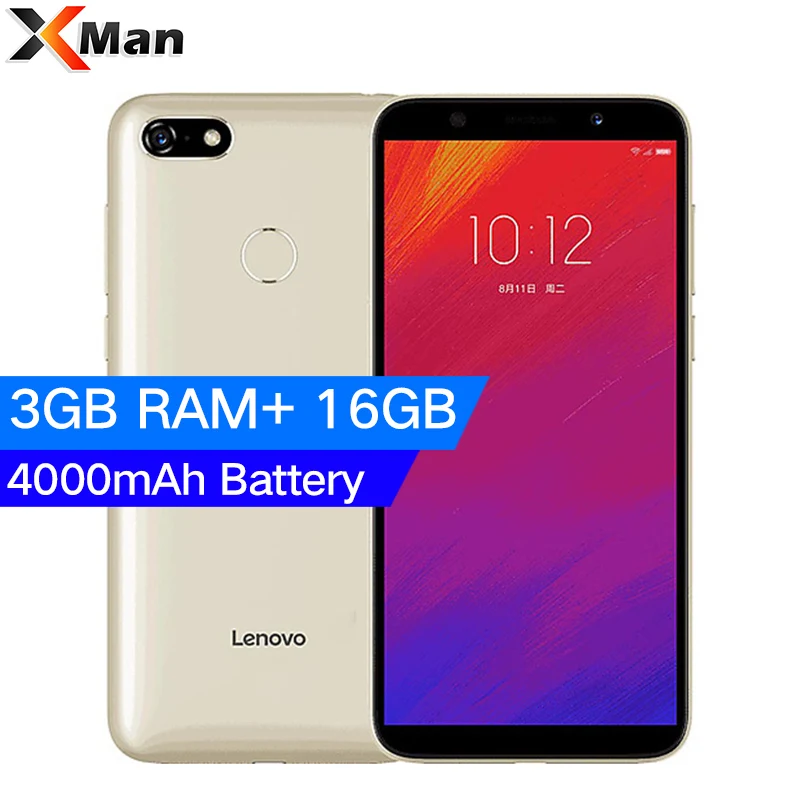 Оригинальный мобильный телефон lenovo A5 3 ГБ ОЗУ 16 Гб ПЗУ MTK6739 четырехъядерный 5 45