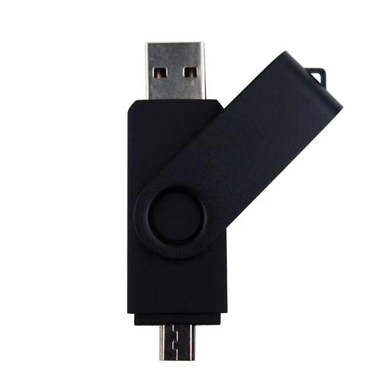 black Металлический флеш-накопитель Memorias USB Creativas с логотипом на заказ, флеш-накопитель Usb 4 ГБ 8 ГБ 16 ГБ 32 ГБ OTG USB 2,0, флешка для телефона - Цвет: black