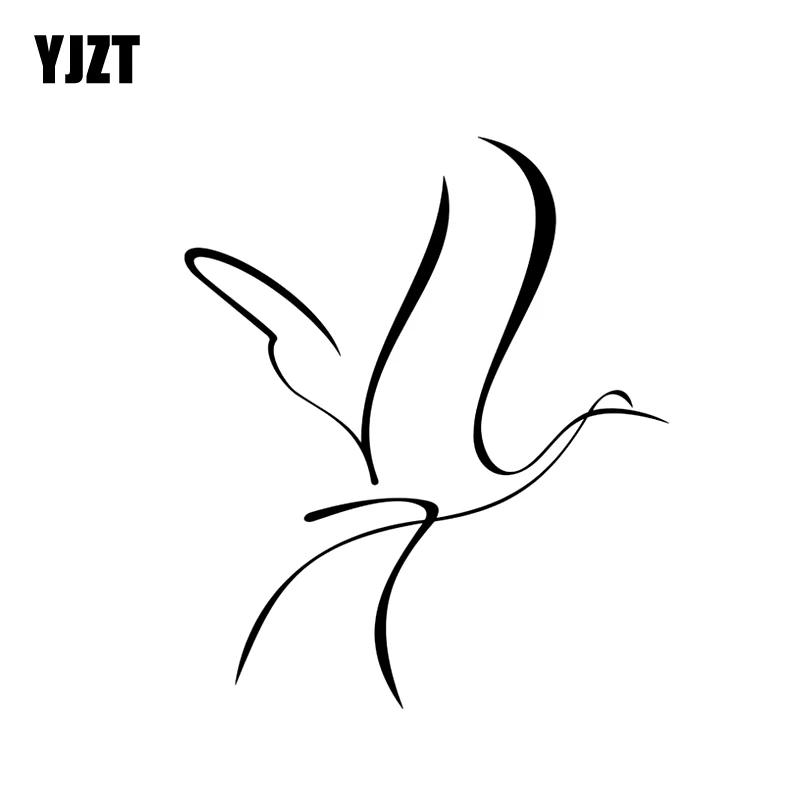 YJZT 13 4 см * 16 Птица Милая элегантная виниловая наклейка на окно | Отзывы и видеообзор