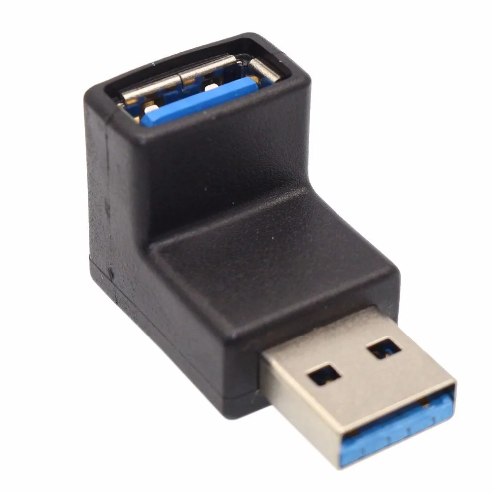 Прямоугольный usb адаптер конвертера USB3.0 AM to AF L с разъемом USB 3 0 A Male Female углом
