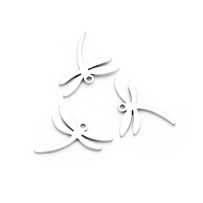 Ювелирные аксессуары Подвески в форме стрекозы из нержавеющей стали для