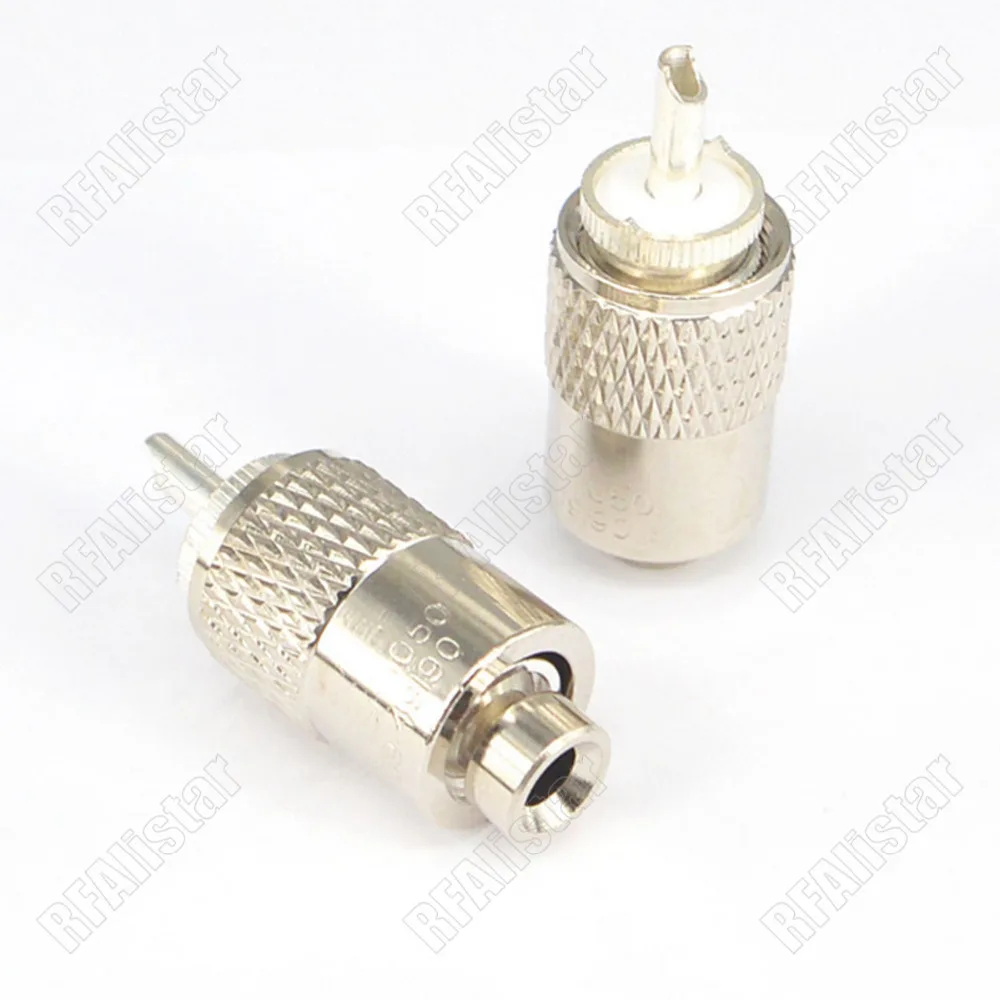 UHF PL259 штекер паяльный прямой разъем для LMR195 RG58 RG400 RG142 кабель RF коаксиальный