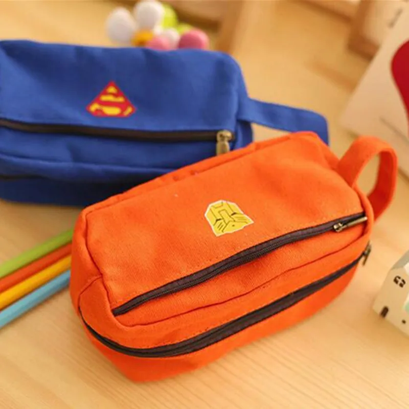 2017 Горячая Корейская многофункциональная стильная короткая холщовая пенал