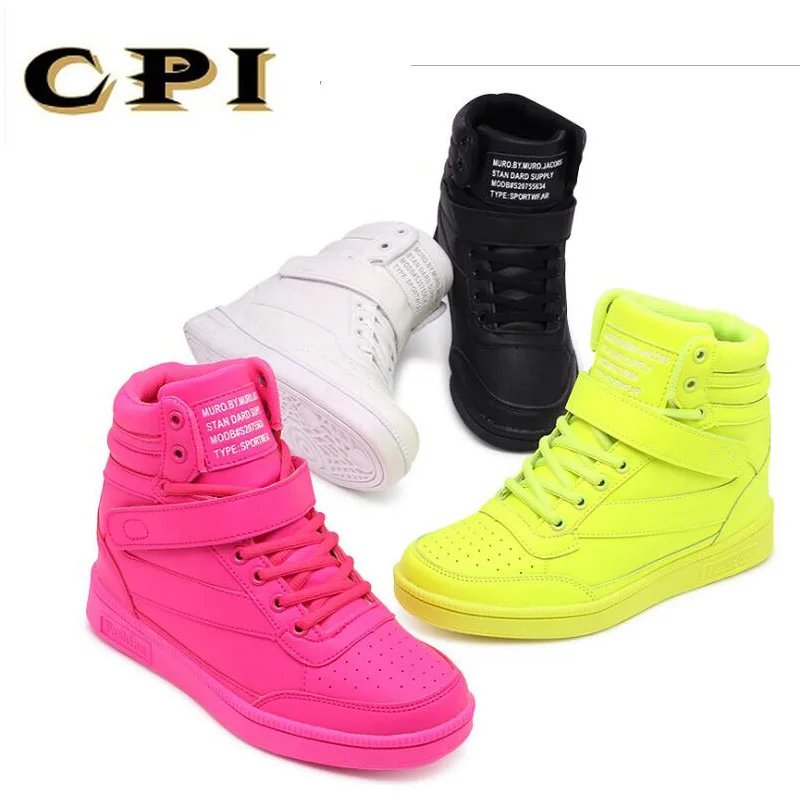 Женские дышащие ботинки с высоким берцем черные белые женская повседневная