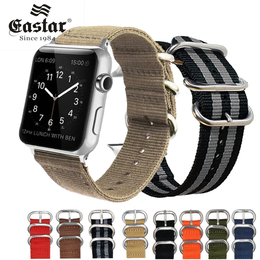 Тканый нейлоновый ремешок мягкий сменный для наручных часов Apple Watch Series 4/3/2/1 с
