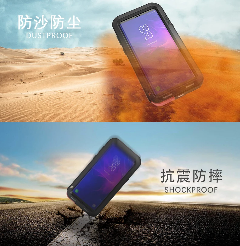 LOVE MEI Metal Aluminum Powerful Dirtproof shockproof Armor case for Samsung Galaxy Note 9 cover For phone | Мобильные телефоны и