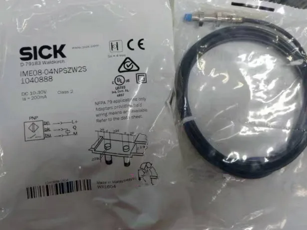 

FREE SHIPPING 100% NEW IME08-04NPSZW2S M8 Proximity Switch DC 10-30V Three-wire PNP Normally Open Inductive Sensor
