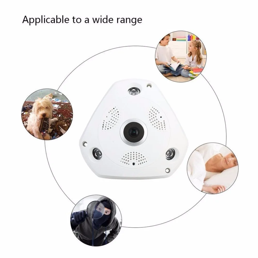 360 градусов рыбий глаз Wifi IP мини-камера 960P HD маленький внутренний P2P микро DV DVR камера датчик движения видеокамера Поддержка TF карта