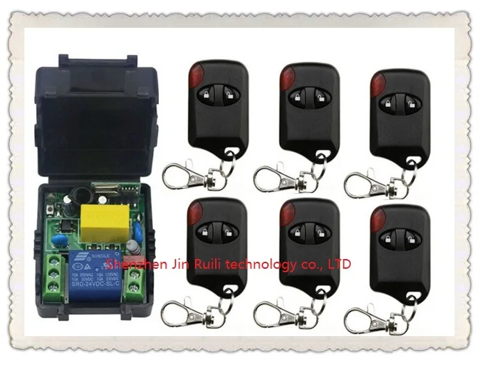 

Hot Sales AC220V 10A 1CH 315MHz/433MHZ Wireless RF Remote Control Switch teleswitch 6* cat eye Transmitter+ 1*Receiver