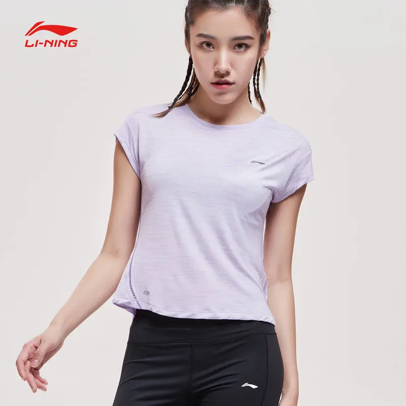 Женская Спортивная футболка Li Ning из дышащего полиэстера с подкладкой li ning ATSP094