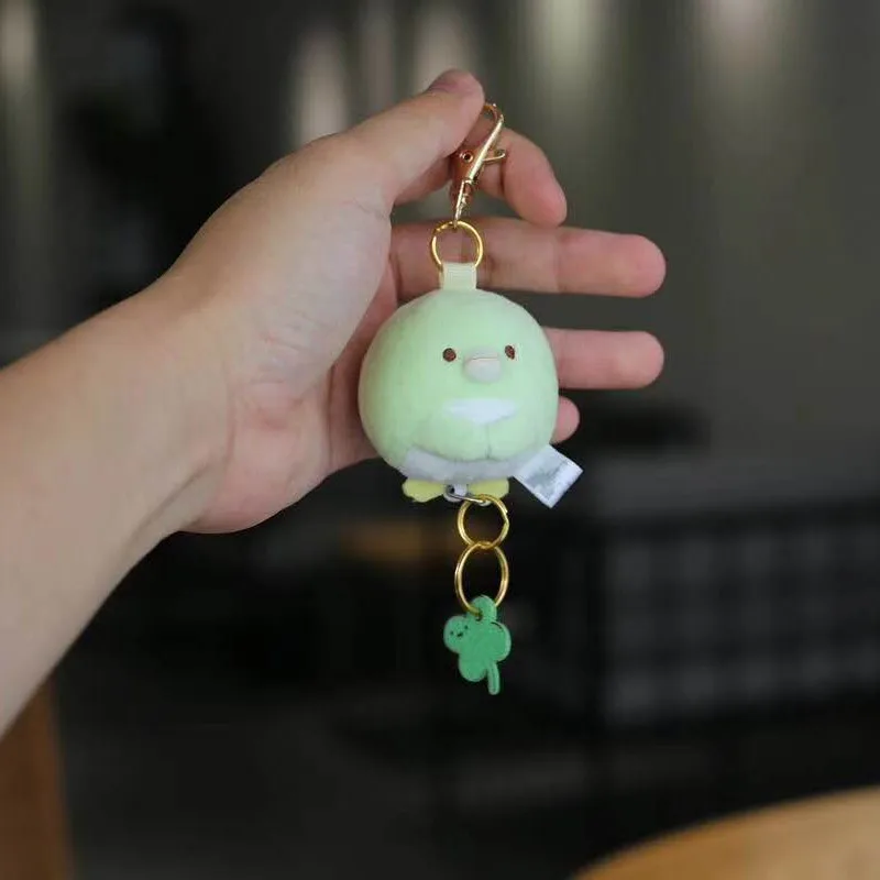 Каваи японского аниме Sumikko Gurashi San-x ручной биологический плюшевая игрушка мультфильм животных кукла кулон брелок подарок для детей - Цвет: b