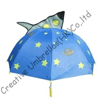 kid animal umbrellacartoon designhand open 8mm steel shaft and fluted ribssafeenviroment kidear umbrella