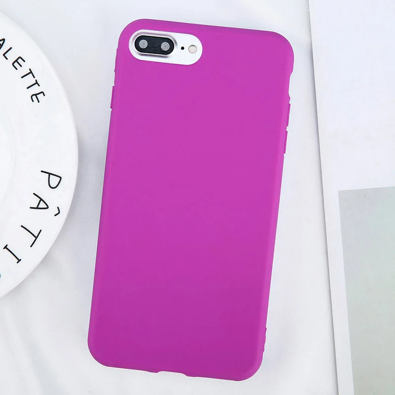 Fexcel мягкий чехол TPU для iPhone 5 5S SE 6 6S 7 8 Plus X XR XS Max ультра тонкий Карамельный цвет 360