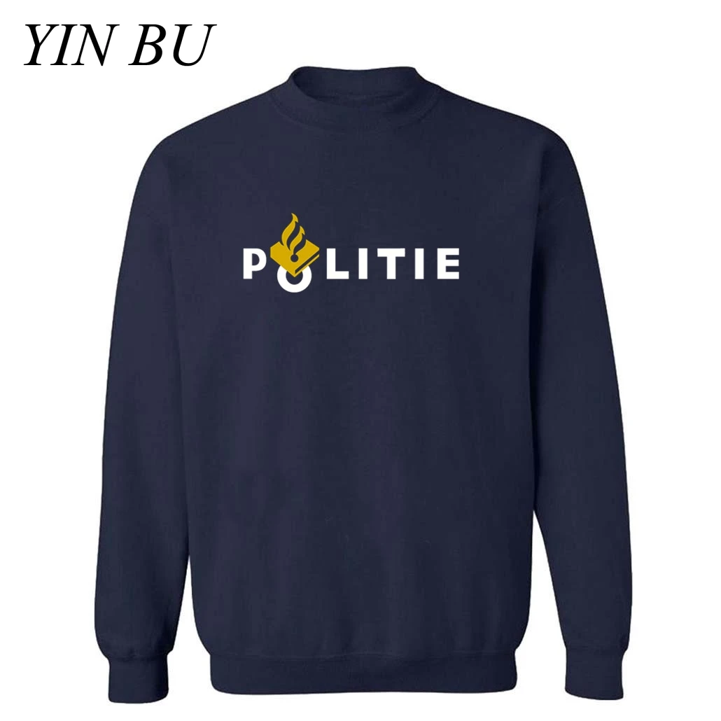 Дропшиппинг толстовки мужские голландские Politie полиция Camisetas Hombre спортивный
