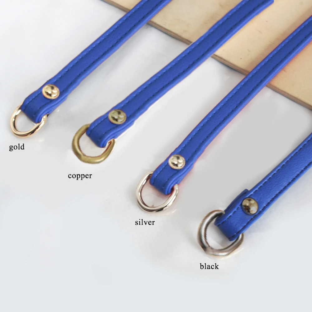 blue gold buckle 120 см ремни из искусственной кожи с металлической цепочкой для сумки через плечо DIY Замена сумки D пряжка сумка ремень ручки сумки аксессуары - Цвет: blue gold buckle
