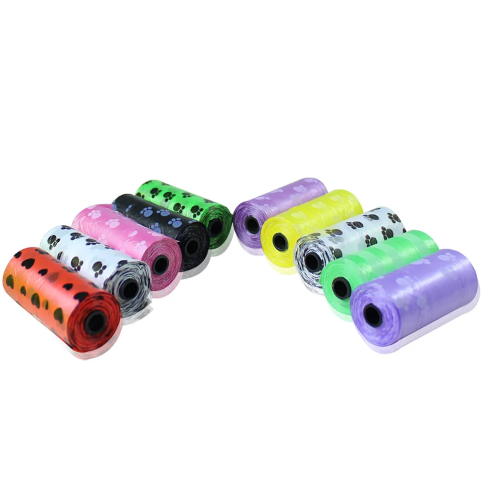 10 ролл ПЭТ мусорный мешок биоразлагаемые для домашних животных собак отходов с