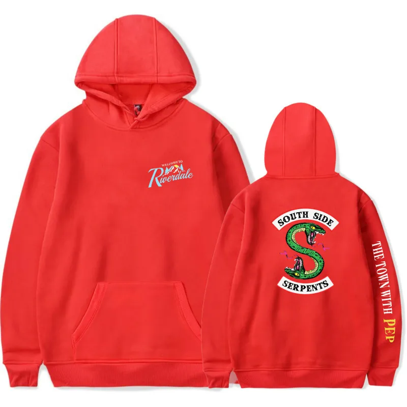 

Hoodies Sweatshirts Man Funny South Side Serpents Print Hoodies Streetwear Hip Hop Hoodies Men Women Hooded Tracksuit Plus Size