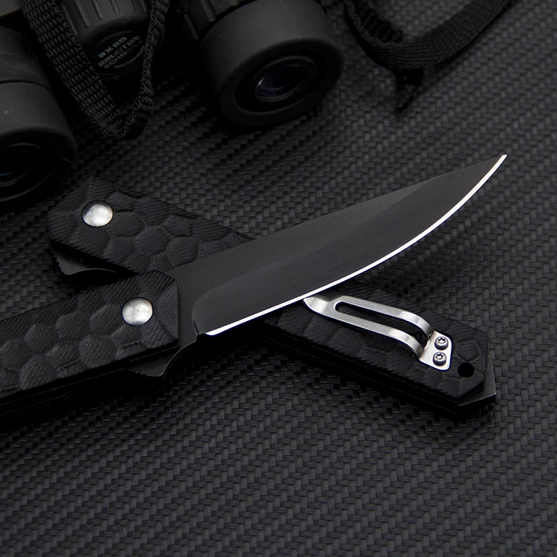 EDC D2 Steel Folding Knife Ball Bearing Tactical G10 Handle Outdoor Utility Knives Survival Tools Self Defense | Инструменты