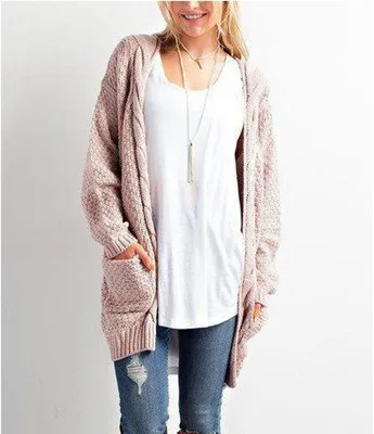 Свитер женский длинный с треугольным вырезом длинным рукавом и карманом| |