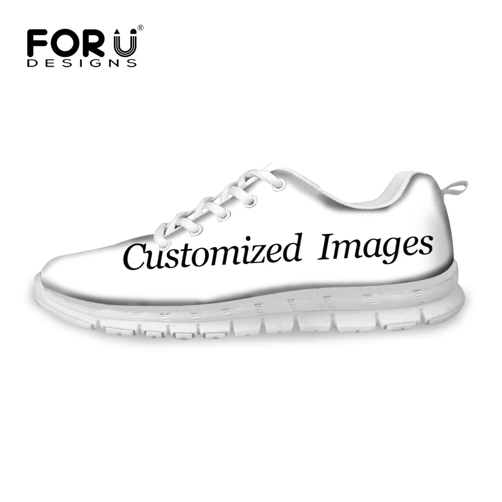 Женские сетчатые кроссовки на шнуровке FORUDESIGNS с пользовательским изображением