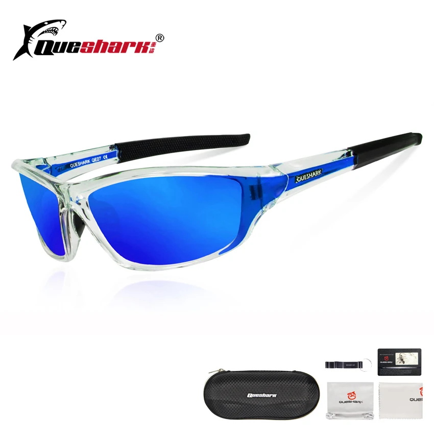 Поляризованные велосипедные солнцезащитные очки QUESHARK мужские для бега