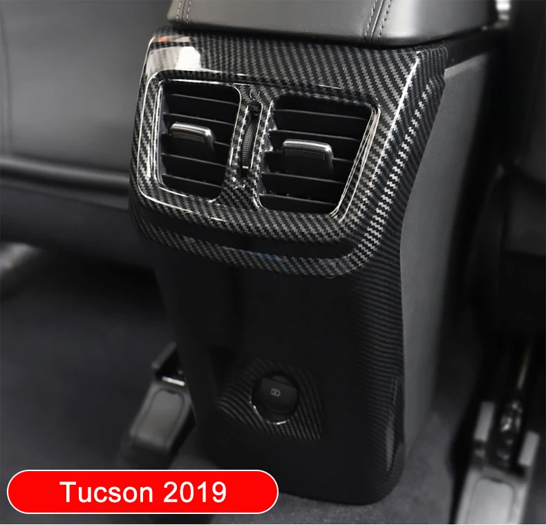 ABS Car Rear Armrest Box Panel Cover Children Anti Kick Protective Case For Hyundai Tucson Accessories