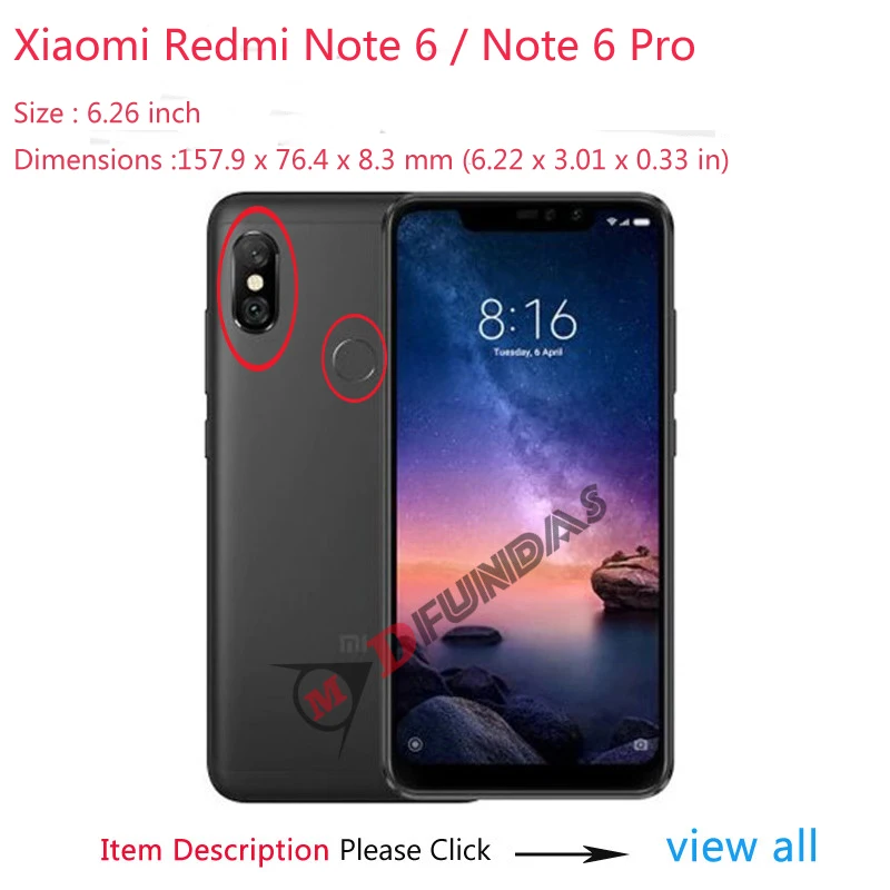 Чехол для Xiaomi Note 6 Pro чехлы xiomi Redmi мягкая задняя крышка из ТПУ тонкий оригинальный