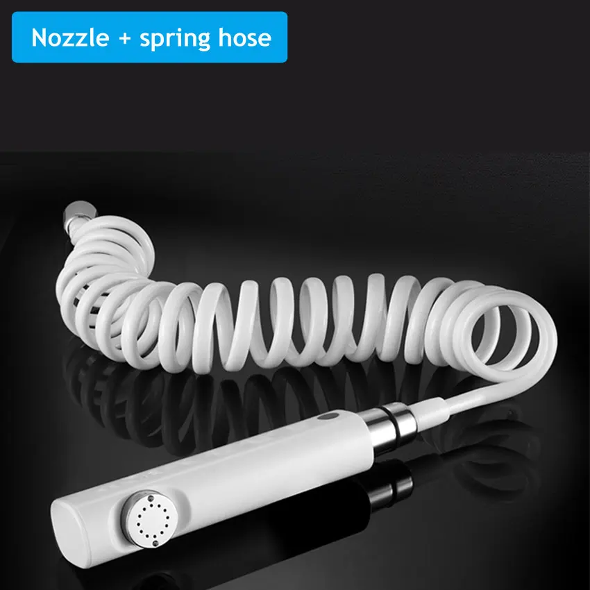 Nozzle and hose Ecofresh ручной Туалет Биде опрыскиватель набор ручной биде кран для ванной ручной опрыскиватель душевая головка самоочищающаяся - Цвет: Nozzle and hose