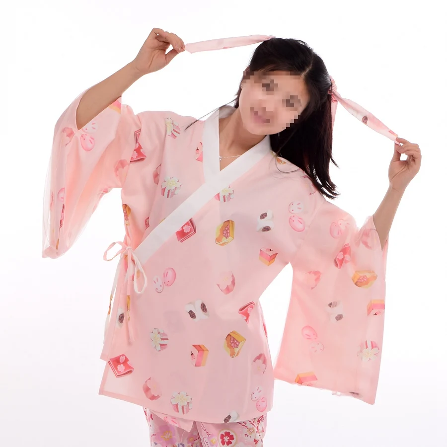 Kawaii Wagashi Kimono Haori Women Japanese Casual Cardigan Coat Tops Outwear Jacket | Женская одежда