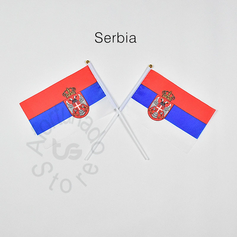 Сербия 14*21 см флаг Фотофон баннер |