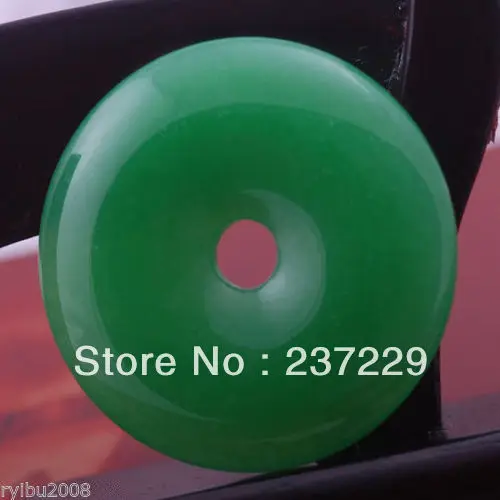 Оптовая цена ПЕРЕВОЗКА ГРУЗА ^ 5 шт. имперский зеленый камень нефрит пончик круг